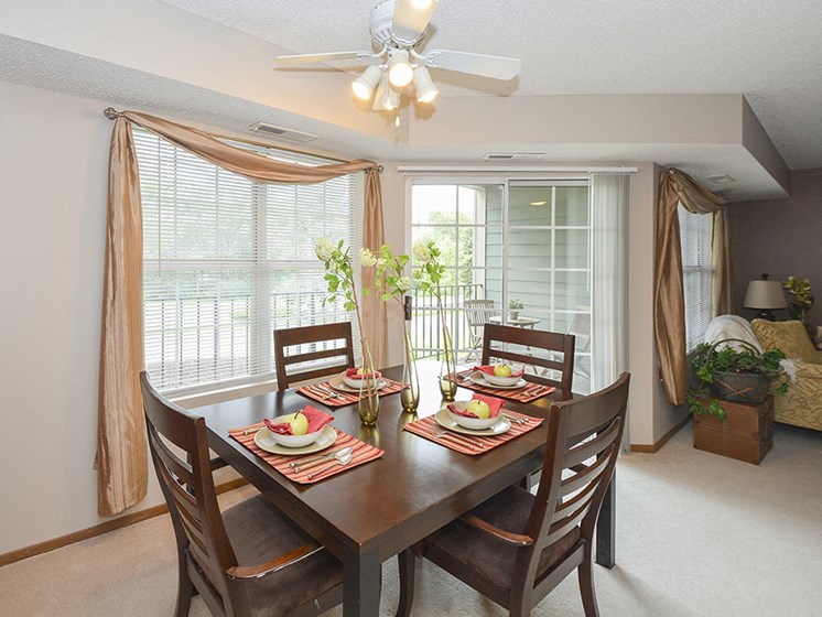 Ceiling Fan in Dining Room